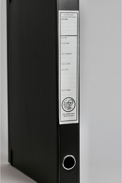 ÇABUKLAR Sgk Pharmacy Black Prescription Box - Standard Size (29X4,5X40 cm)