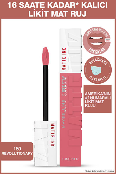 Maybelline New York Super Stay Matte Ink Likit Mat Ruj - 180 Revolutionary - ...