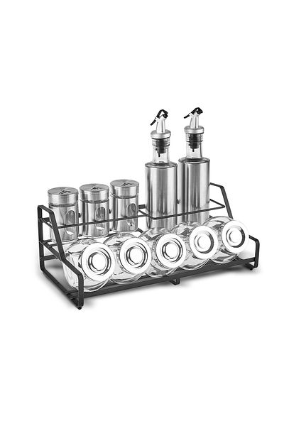 Karaca Flera 10 Piece Oil Pot and Spice Bowl Kitchen Set with Stand