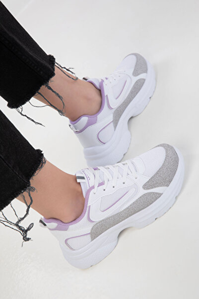 SOHO Buz-Beyaz-Lila-Y Kadın Sneaker 18802