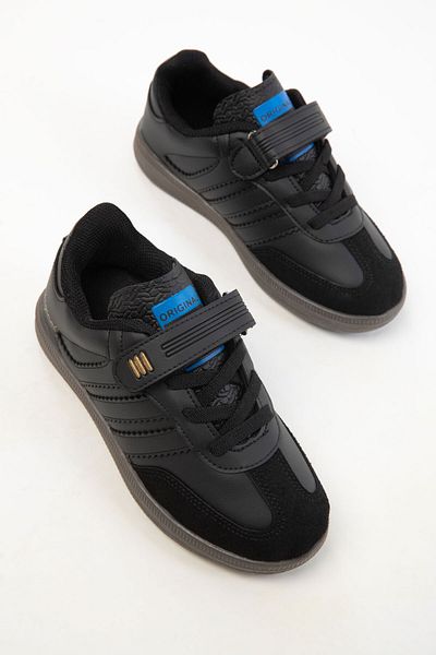 SOHO Schwarz-Schwarzer Kinder-Sneaker 19604