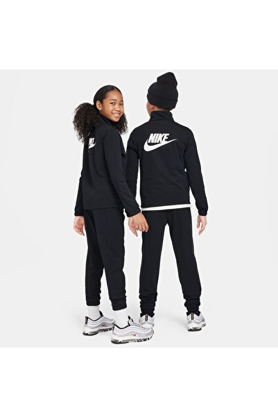 Nike بدلة طريق K NSW - POLY FZ HBR أسود/أسود/أبيض