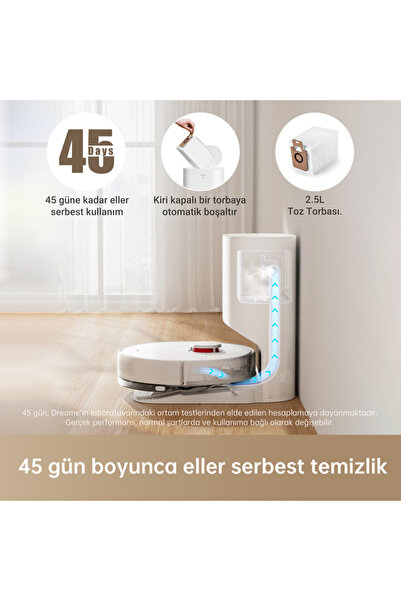 Dreame D10 Plus Robot Süpürge Beyaz