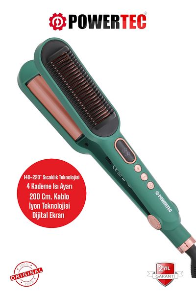 POWERTEC Tr-2820 Hair Straightener (Wavy-Brush-Ionic)