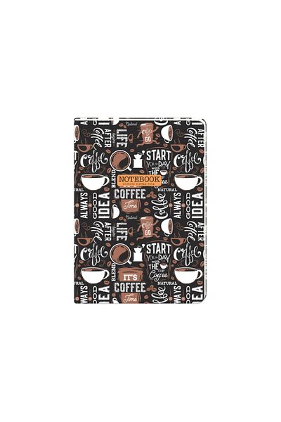 KESKİN COLOR Sharp 18,5*26 58yp Sârmă în carouri Verticală. Caiet Uninote Coffee Time (1 bucată)