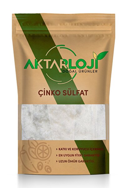 aktarloji 2 Kg Çinko Sülfat Gübresi Çinko Sülfat Heptahidrat Çinko Tuzu