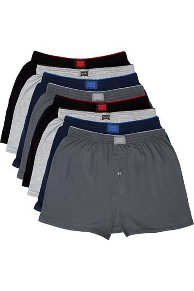 Tutku Mr 8 Pack Towel Waist Ανδρικό Boxer (γκρι-μαύρο-σκούρο μπλε-καπνιστό)