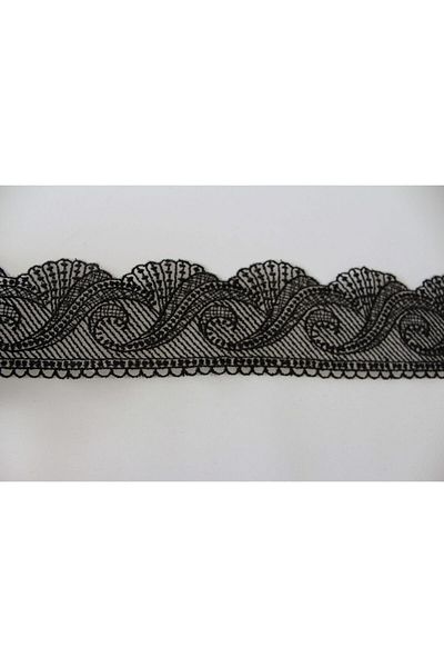 Brode Guipure Lace Black 8f0002