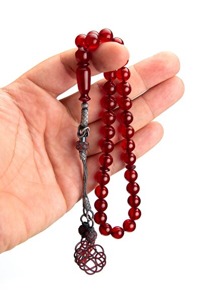 OTTOTESBİH Rozariu cadou pentru bărbați, rozariu cadou pentru Ziua Tatălui, rozariu din chihlimbar de foc