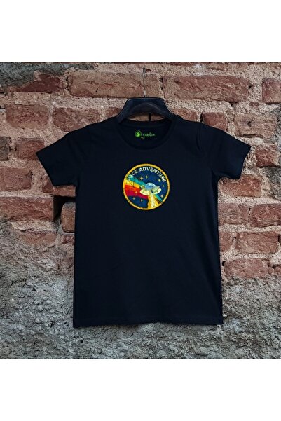SCUBAPROMO Dječja unisex majica sa crnim printom NASA kapsule