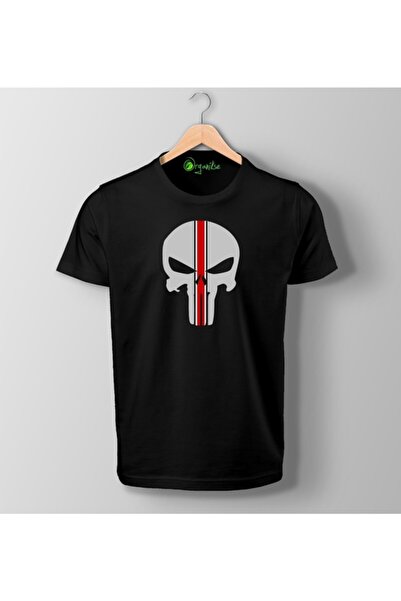 SCUBAPROMO Organikse Punisher Scull majica sa printom, unisex