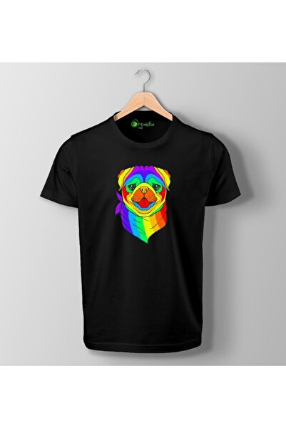 SCUBAPROMO Organic Pug Colors Printed Unisex T-Shirt