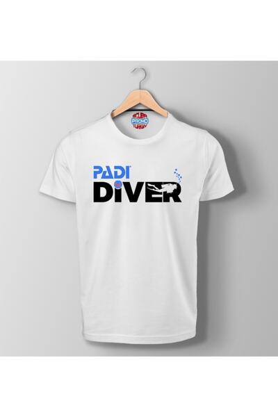 SCUBAPROMO Crna majica sa printom Padi Diver