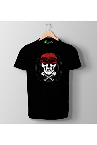 SCUBAPROMO Organikse majica sa printom Scull Chopper, unisex