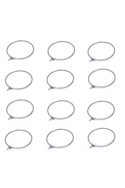 yiğit aksesuar 25 Mm Nickel Color Hoop Earrings Jewelry Material 10 Pieces