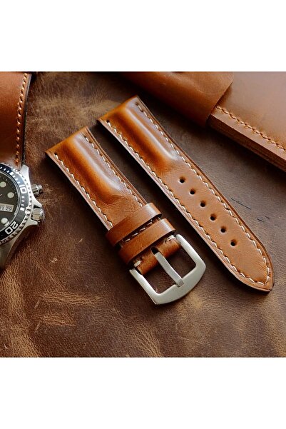 Ventum Craft 26mm Taba Full Dikiş El Yapımı Deri Kordon