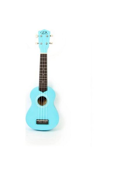 PUKA Pk-10bl Soprano Size Blue Color Rose Fingerboard and Threshold Ukulele Sheath with Plectrums Gift