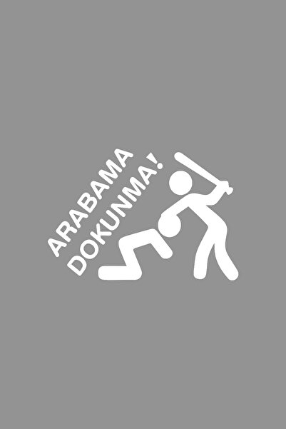 Dijitonline Nu atingeți autocolantul auto 12x8cm