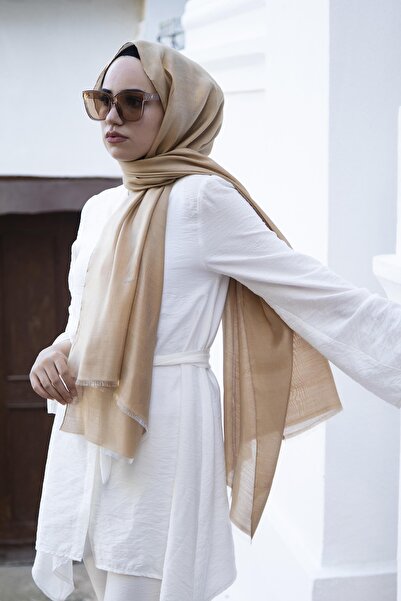 ZENİPEK Janjan Abiye Şal - Gold