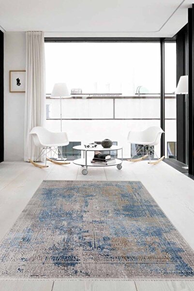 Resmiro Kaymaz Dot Taban Yıkanabilir Leke Tutmaz Modern Salon Halısı