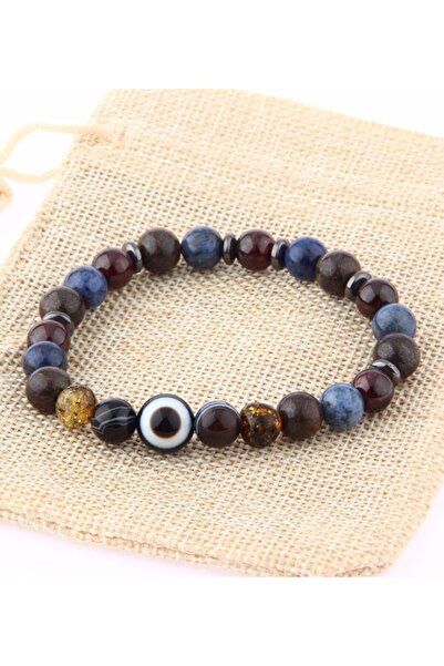 OSMANLI DOĞAL TAŞ سوار معتمد من الأحجار الكريمة الطبيعية - العنبر، حجر الزعرو...