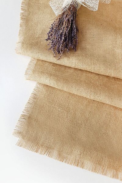 GC Jute Straw Fabric Runner 45cm Width 140 Cm Length