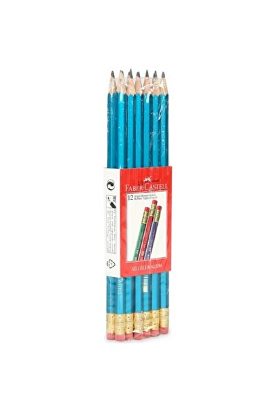 Faber Castell قلم رصاص زاوية من فابر كاستل مع ممحاة، 12 عبوة (5244212000)