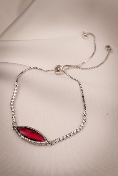 Batı Accessories سوار فضي بيضاوي الشكل من كورم تاول