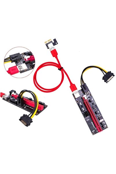 Alfais 4842 Pcı E Express 1x To 16x Usb 3.0 009s Riser Yükseltici Uzatma Kartı 008s