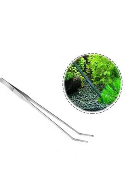 Hopar Akvaryum Bitki Cımbızı Eğik Uçlu 38 Cm