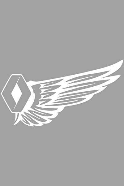 Dijitonline Ayna Renault Araba Sticker 11x10cm