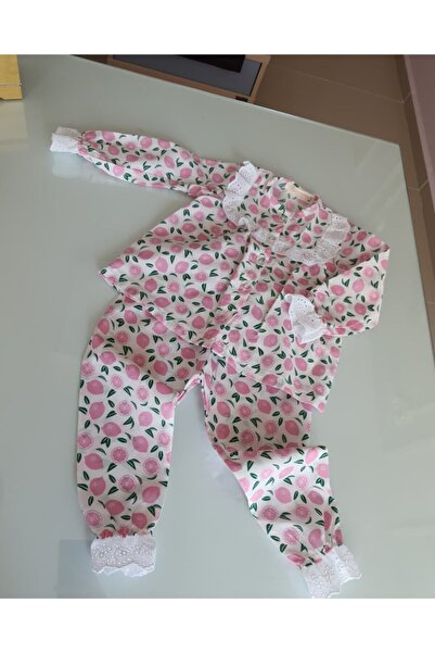 Tozpembebaby طقم بيجامة ليمون وردي