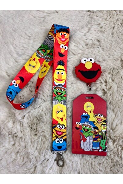Hediyebum Λουράκι λαιμού Sesame Street Yoyo και Όρθια θήκη για κάρτες