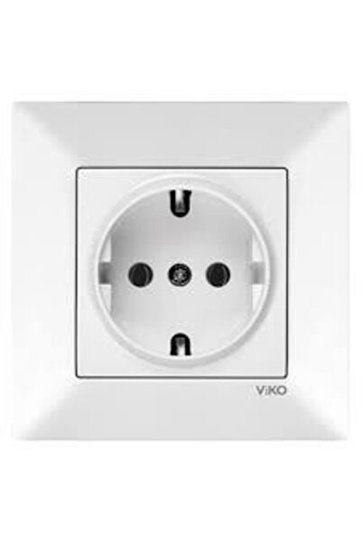 VİKO Topraklı Priz Çerçeve Dahil 10 Adet
