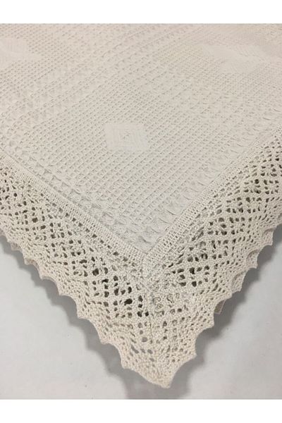 Nevin Acar Double Lace Cotton Pique Bedspread