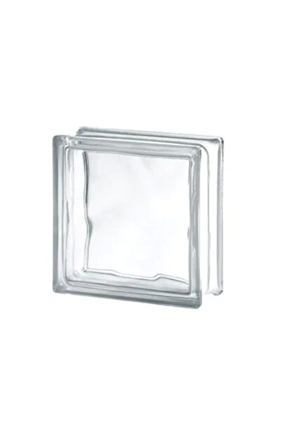 yapımall Cam Tuğla Dalga Kare Desen Şeffaf