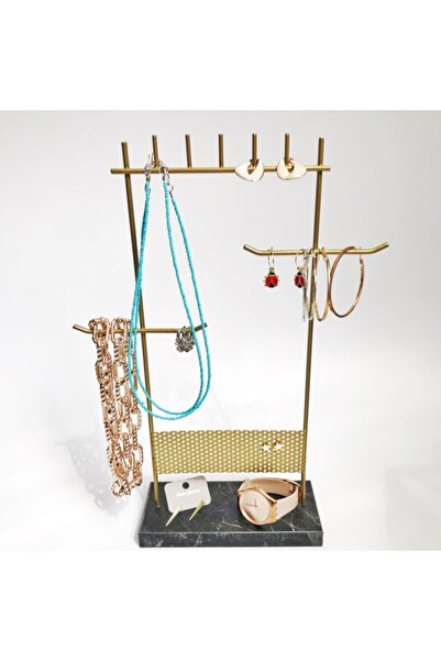 Generic Brand Pireminium Gold Black Comprehensive Jewelry Stand - Organizer