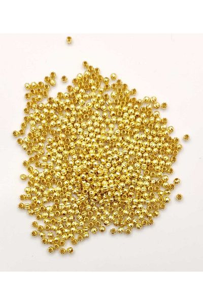 yiğit aksesuar 100 τεμάχια χρυσές χάντρες Dorica 3 mm Spacer Jewelry Supplies