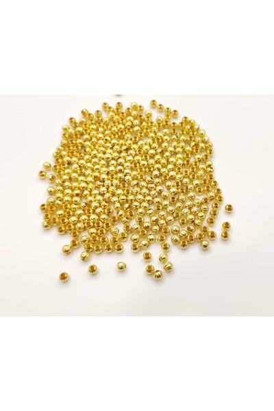 yiğit aksesuar 100 Adet Gold Metal Dorika Boncuk 4 Mm Ara Aparatı Takı Malzem...