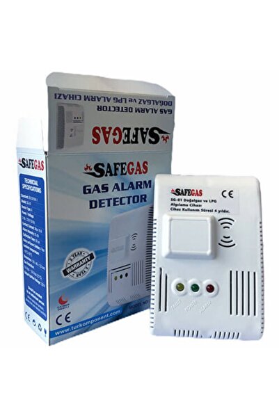SAFEGAS Exproof Gaz Alarm Cihazı Doğalgaz Lpg Dedektörü