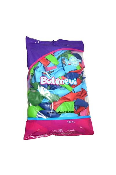 BalonEvi lPJ3943 4+1 Pj Mask - 12 inch Pastel Printed Balloon, Pack of 100 / BMB1040lpj3943