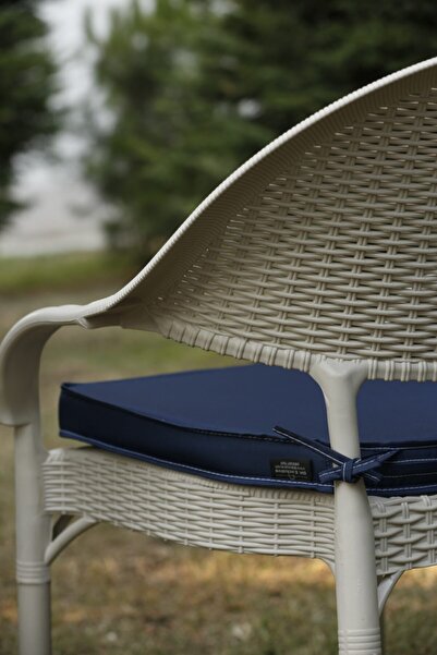 BK exclusive Allium Sandalye Minderi 5 Cm Lacivert