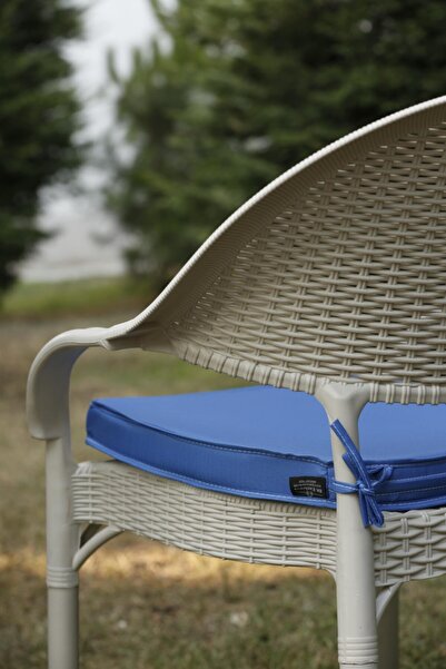 BK exclusive Allium Sandalye Minderi 5 Cm Saks Mavisi