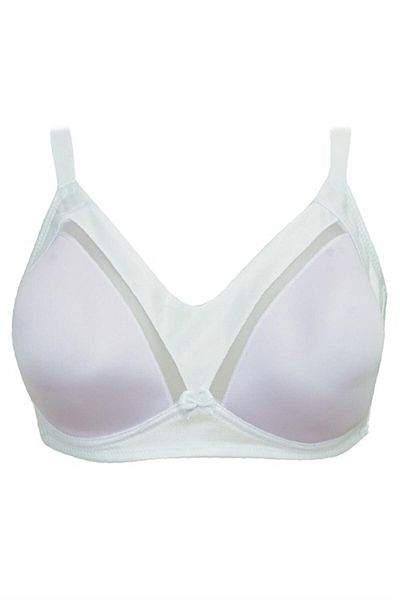 Pemilo Sutien pentru femei 910625 cu cupă moale fără sârmă, fără căptușire, alb