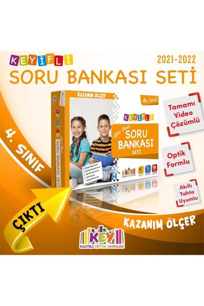 Kaliteli Eğitim Yayınları 4.sınıf Keyifli Yeni Nesil Soru Bankası Seti 2022