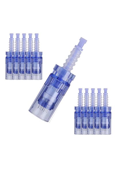 Dr.Pen Auto Microneedle System 10 Pieces 12 Pin Dermapen Needle with Blue Socket