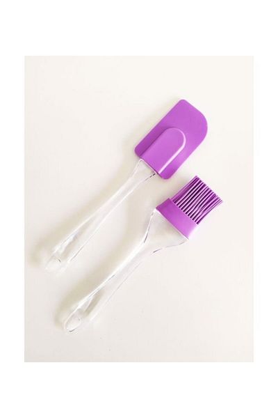 LOVYCO Set of 2 Silicone Spatula and Egg Brush
