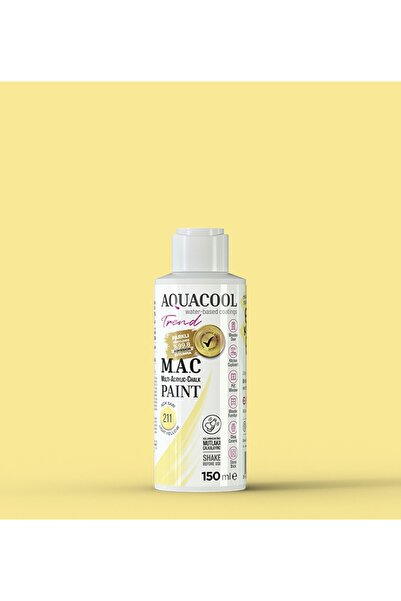 Aquacool Trend M.a.c Su Bazlı Akrilik Boya 211 Açık Sarı 150 ml