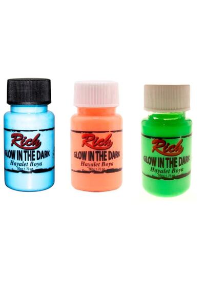 Rich Karanlıkta Parlayan Hayalet Boya Mavi& Turuncu& Yeşil