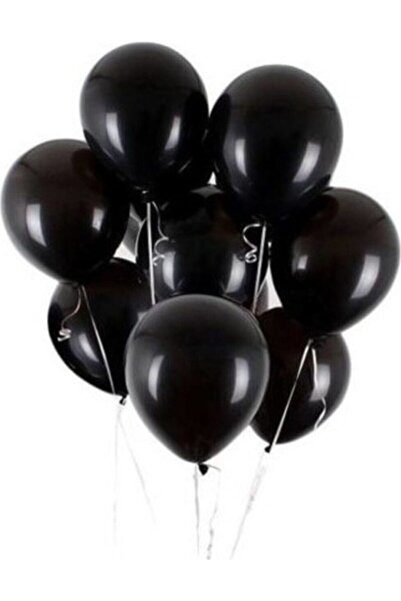 Happyland 10 بالونات معدنية سوداء